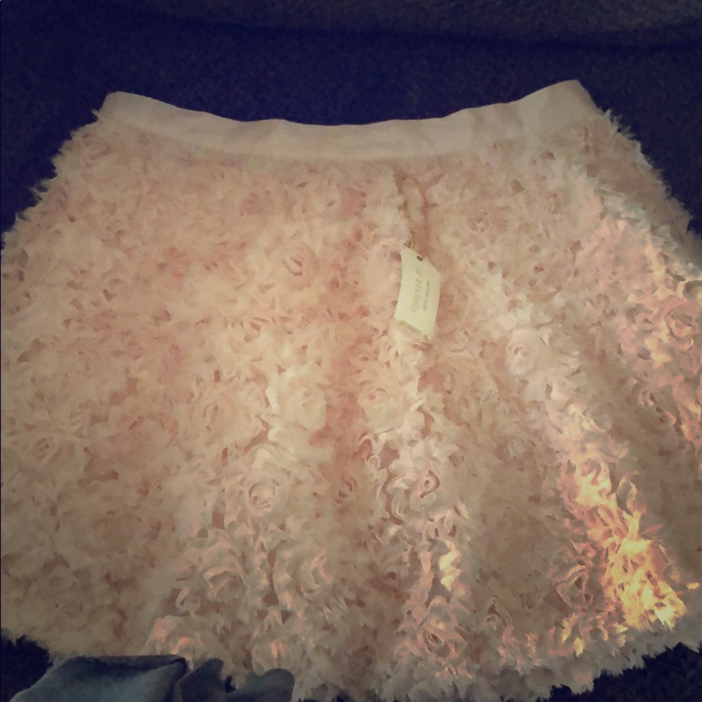 Floral skirt seashell pink
